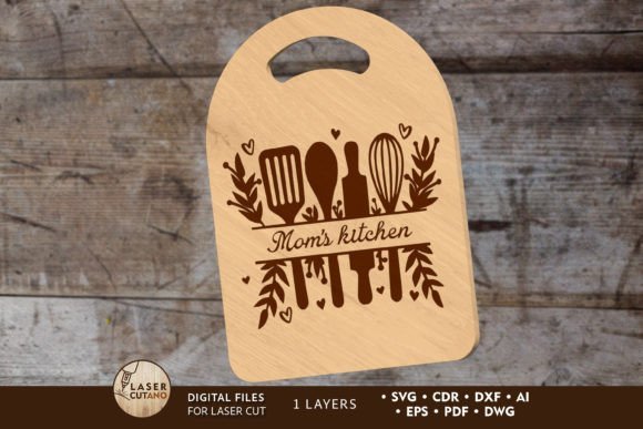 Plantilla De Tabla De Cortar Para La Cocina De Mama Creativo Digital